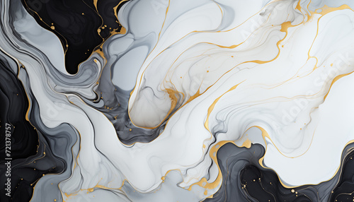 Luxury marble texture background white black gold natural stone color material pattern