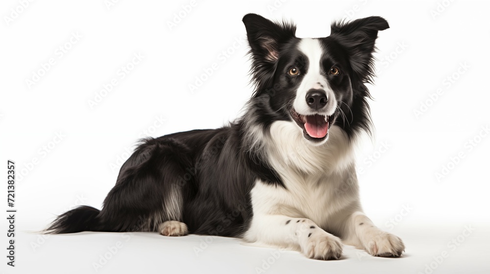 Fototapeta premium Dog, Border Collie in sitting position