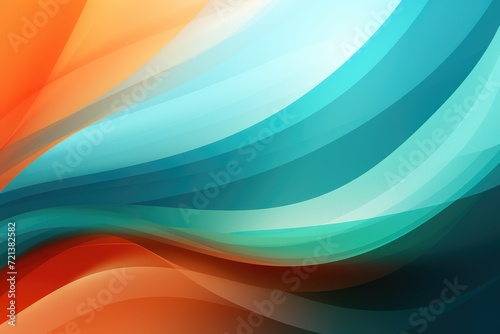 Colors of April  abstract background with waves in dark green  light green and orange hues  and with copyspace for your text. April background banner for special or awareness day  week or month