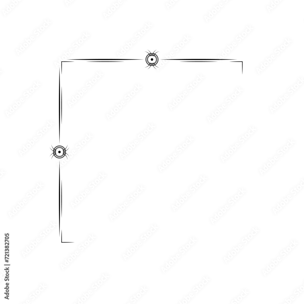 Hand Draw Corner Shapes Flower Decoration Vector Design Doodle Sketch Style For Wedding And Banner