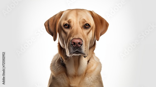 Dog  Goldador in sitting position