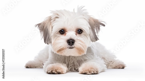 Dog, Maltese, separated white background