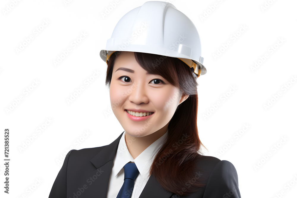 engineer asian woman wearing helmet engineer asian woman wearing helmet