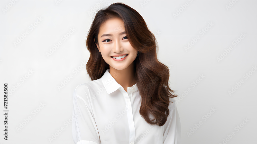 beautiful attractive smile young asian businesswoman employee beautiful attractive smile young asian businesswoman employee