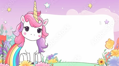 Writing letters. Tracing page with unicorn. Practice sheet. Worksheet for kids. 