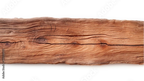 wooden plank texture with bark, transparent background © roh