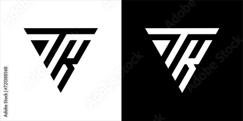 vector logo T&K combination of triangles