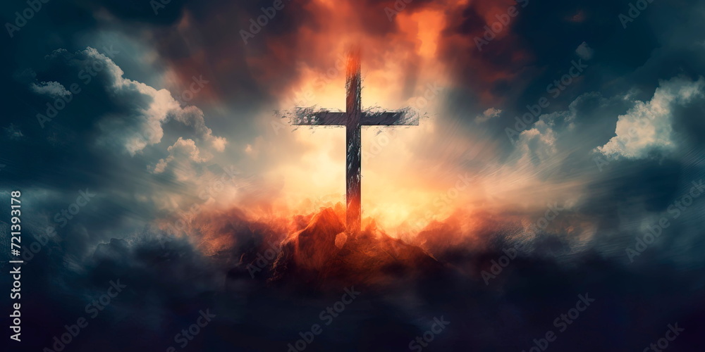 Divine Illumination cross with approach, emphasizing the spiritual light that radiates from the sacred symbol. Divine Illumination cross with approach, emphasizing the spiritual light that radiates from the sacred symbol.