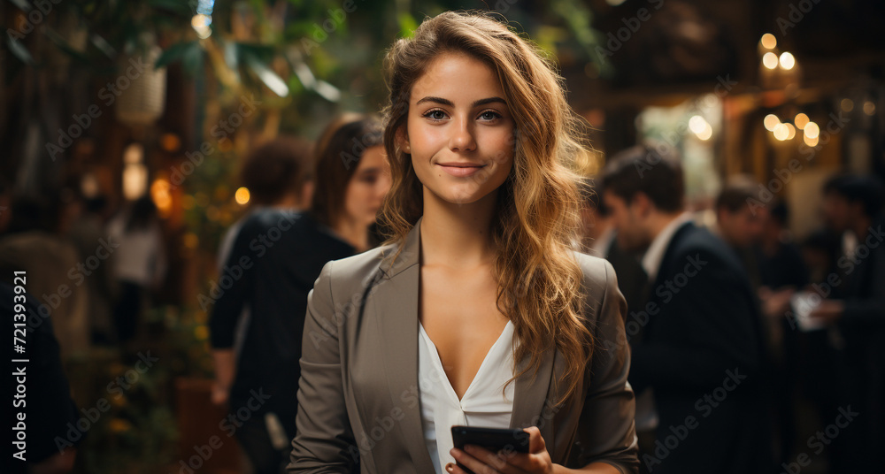 A group of young adults celebrating success in the city generated by AI A group of young adults celebrating success in the city generated by AI