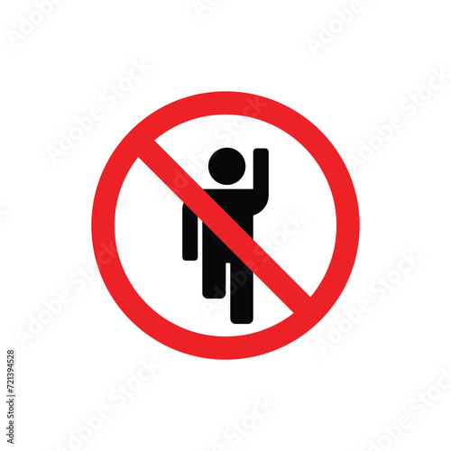 do not walk, sign prohibiting access