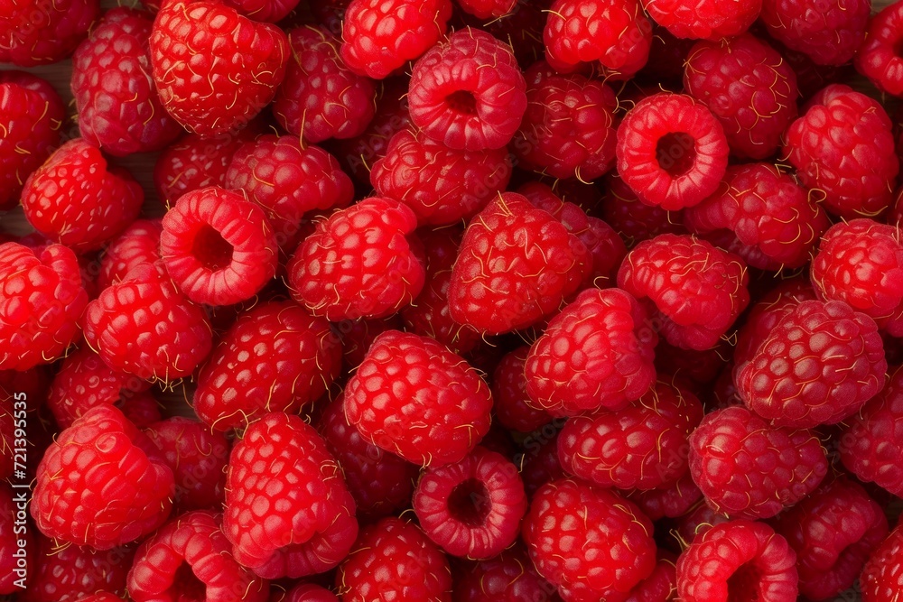 Background of fresh raspberries Background of fresh raspberries