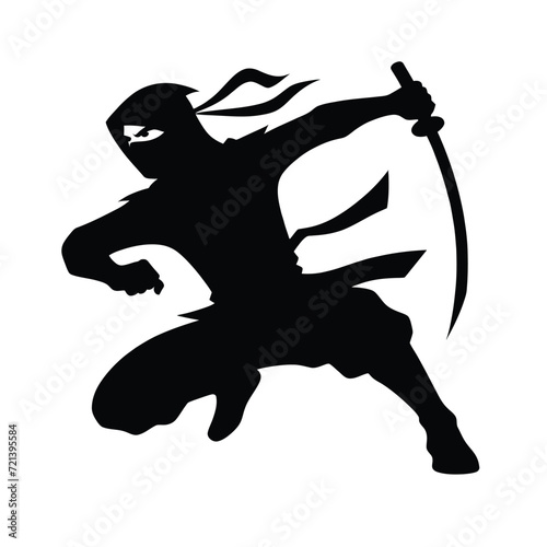 Ninja Warrior Silhouette