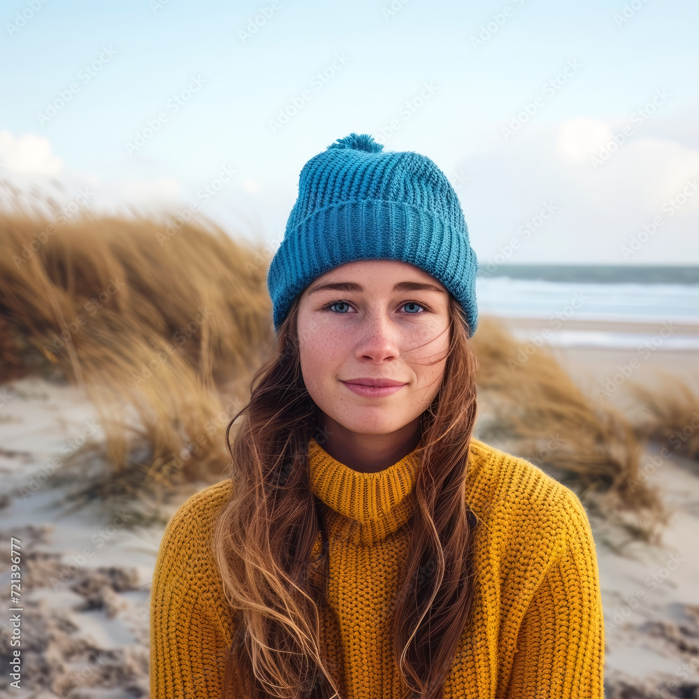 Portrait einer jungen Frau am Meer Portrait einer jungen Frau am Meer