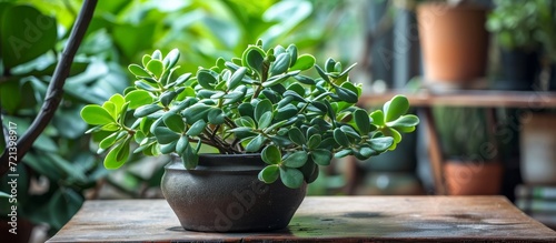 Thriving Jade Plant Propagating Lush Leaves during Summers  Propagati  Jade  Leaves  and Summers all in One Spectacular Image