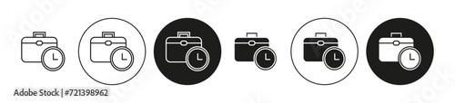 Work experience linear art icon set. Work experience vector mark for web