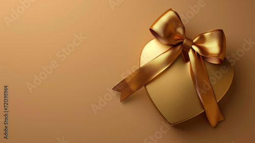 valentine day gift box with red ribbon bow isolated on white background 3 d render