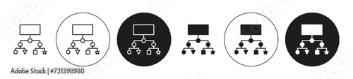 classification linear art icon set. Classification vector mark for web