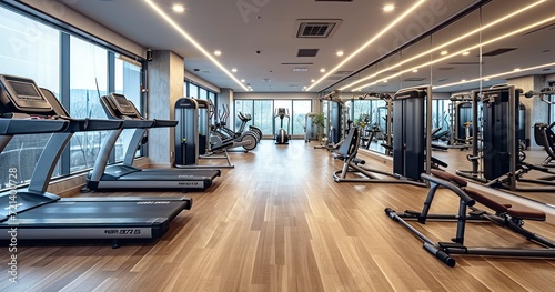 A Spacious, Well-Equipped Gym Offering the Latest in Modern Fitness Technology