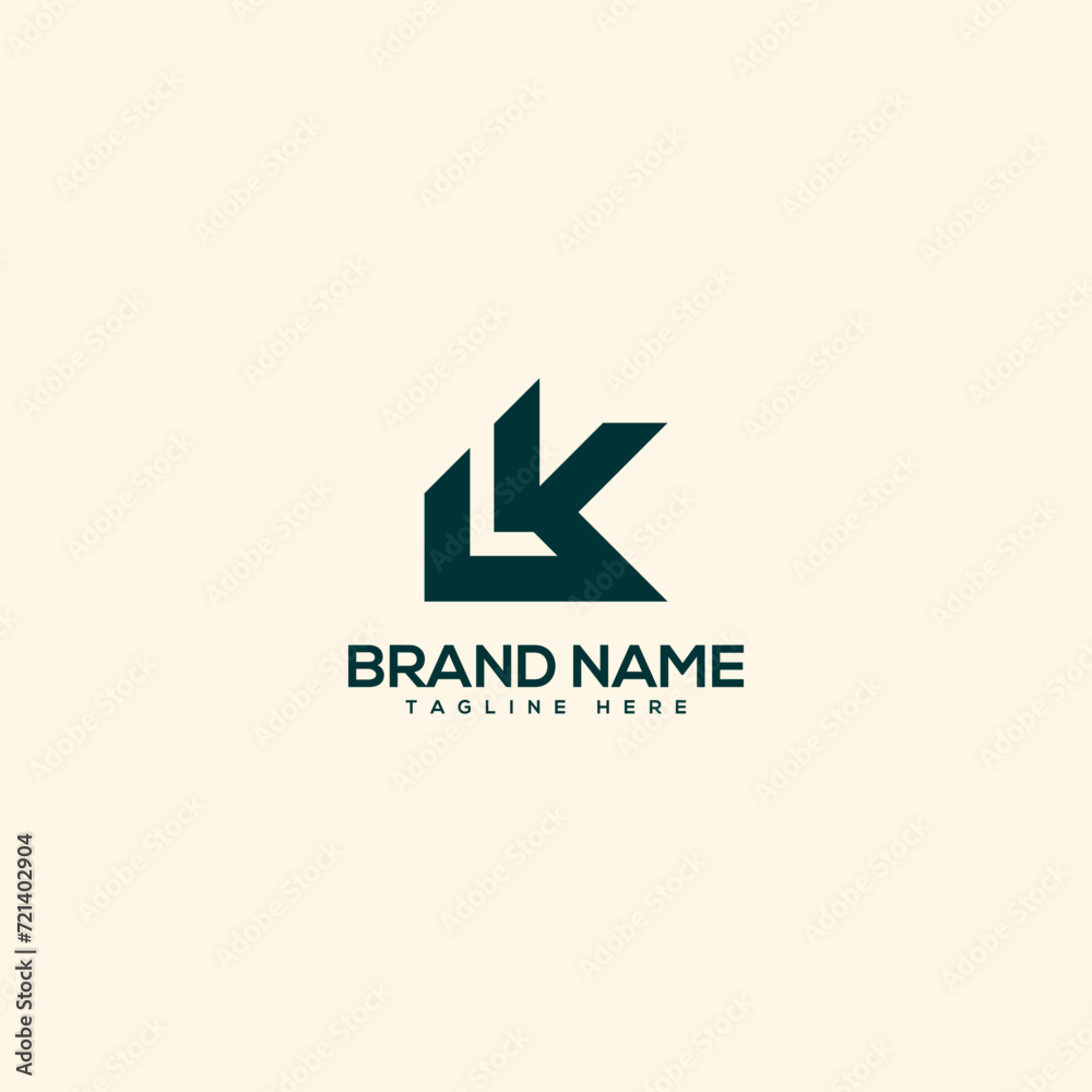 Alphabet initial letter LK KL logo design template - vector. Alphabet initial letter LK KL logo design template - vector.