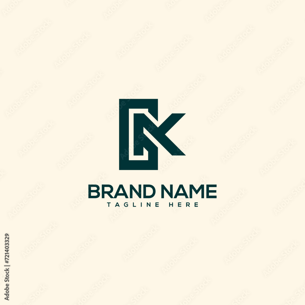 Alphabet initial letter GK KG logo design template - vector. Alphabet initial letter GK KG logo design template - vector.