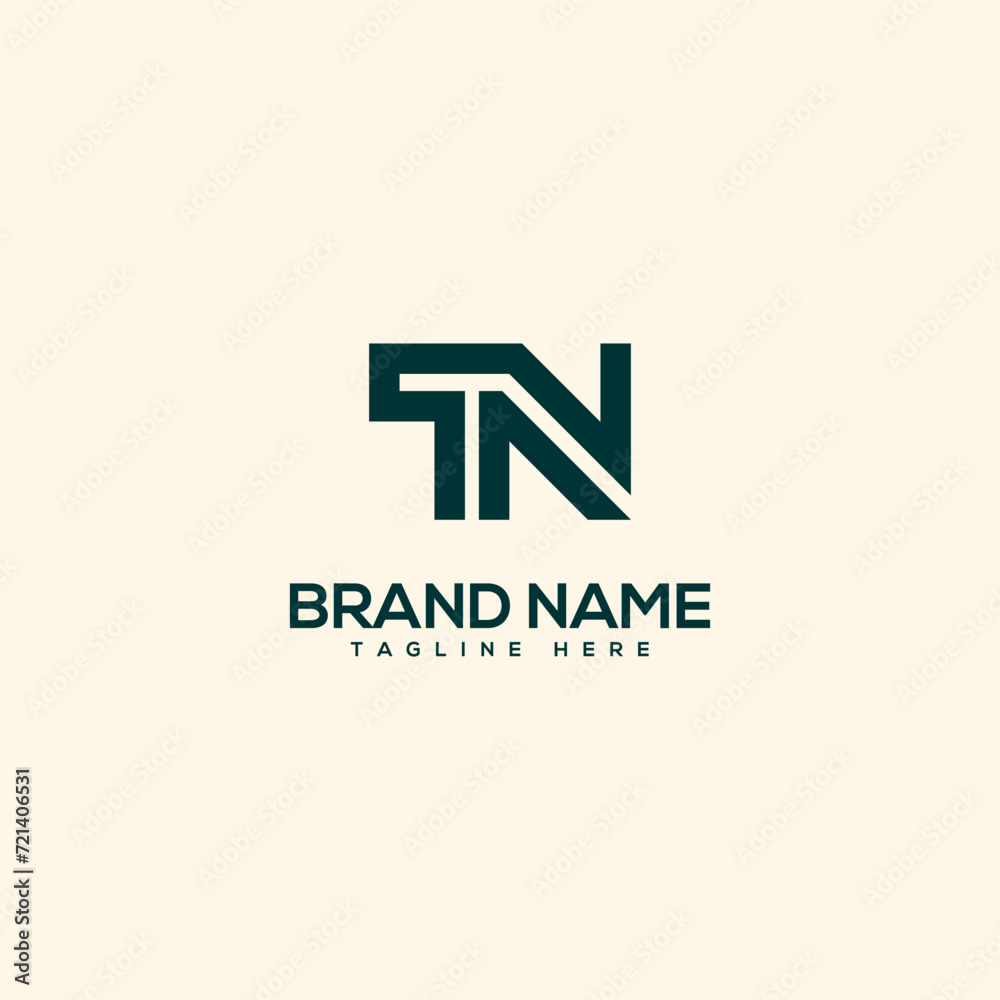 Alphabet initial letter TN NT logo design template - vector. Alphabet initial letter TN NT logo design template - vector.