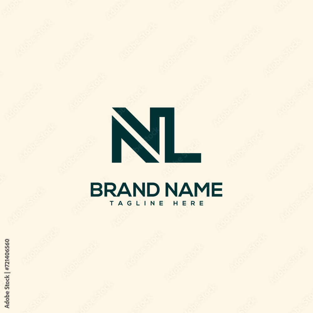 Alphabet initial letter NL LN logo design template - vector. Alphabet initial letter NL LN logo design template - vector.