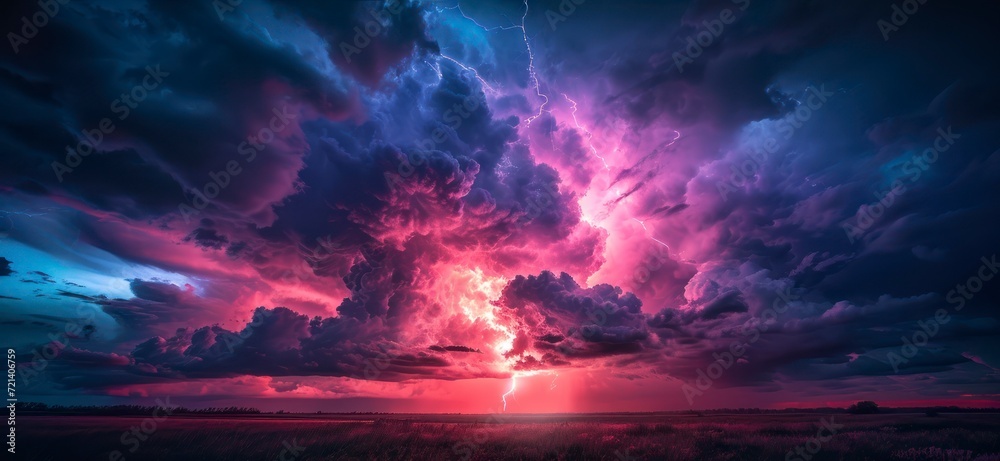 Lightning's Dance - The Fierce and Majestic Show of Nature's Strength in a Storm