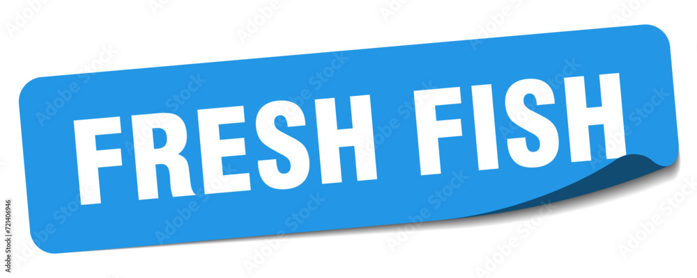 fresh fish sticker. fresh fish label fresh fish sticker. fresh fish label