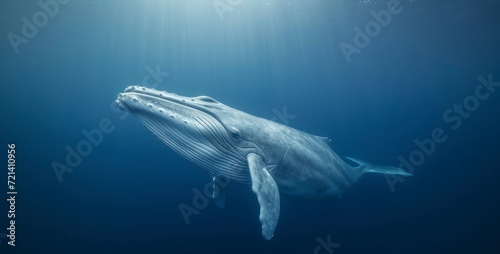 Capturing the Magnificence of a Blue Whale in the Wild