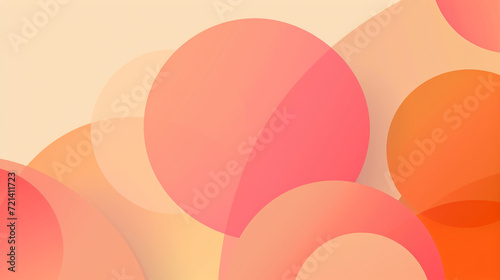 Peach & burnt orange clours geometric background vector presentation design. Abstract PowerPoint and Business background. photo