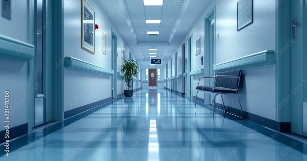 Navigating the Pristine and Illuminated Hallways of a Modern Hospital Navigating the Pristine and Illuminated Hallways of a Modern Hospital