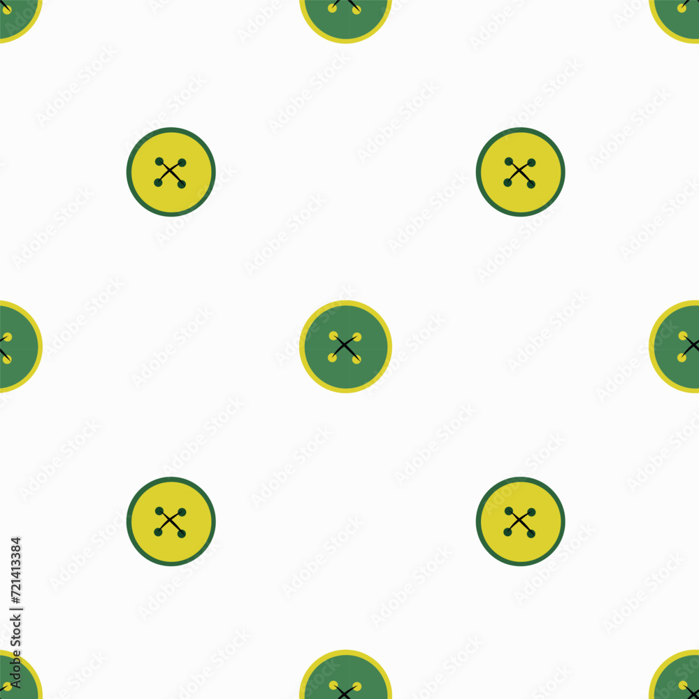 Fototapeta premium Vector pattern with yellow and green buttons