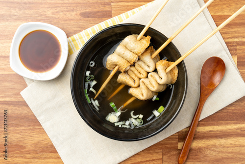 Tableau sur toile Snack, Korean food, tteokbokki, sundae, fried food, fish cake, fish cake skewers