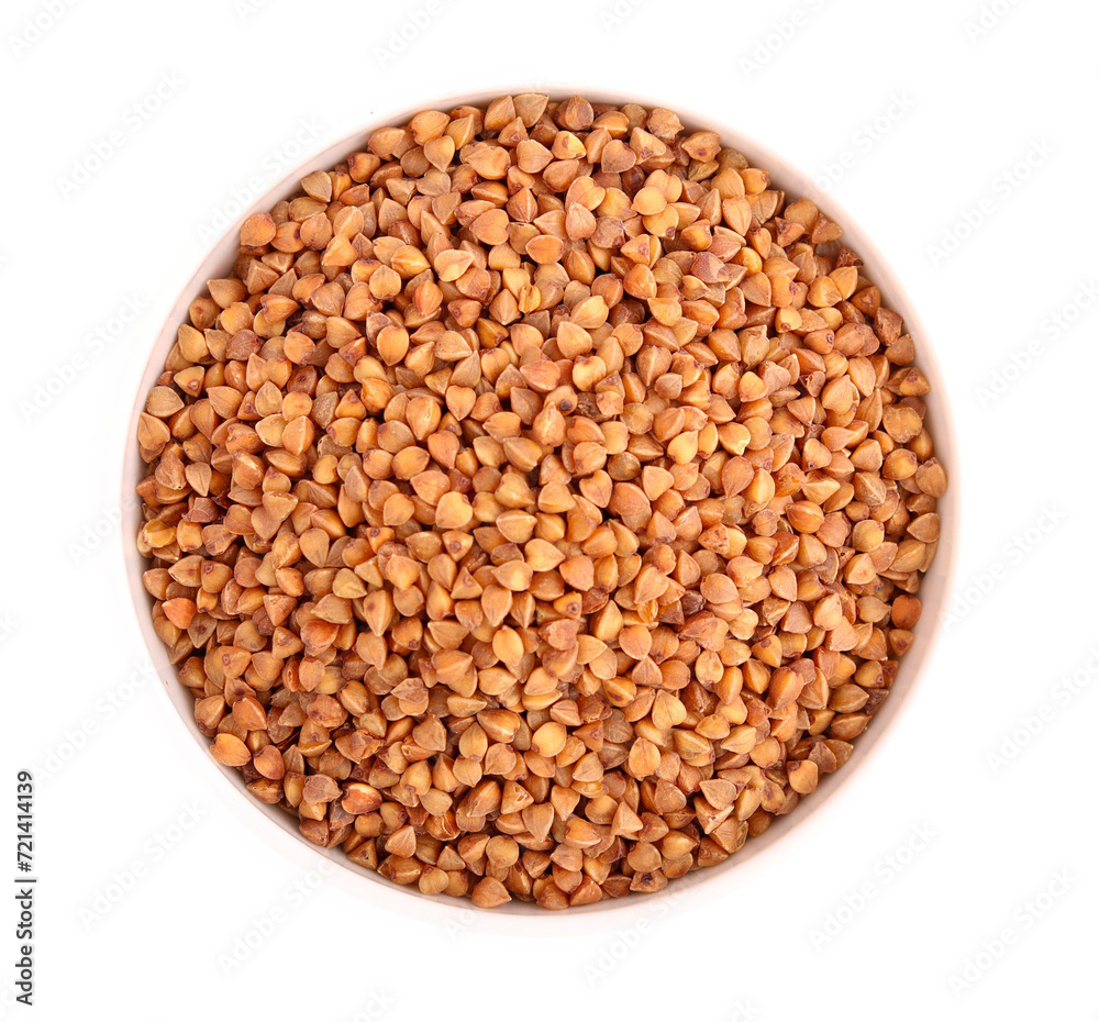 buckwheat over white background buckwheat over white background