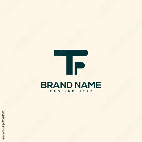Creative unique monogram letter TF FT logo design template. Initials Business logo.