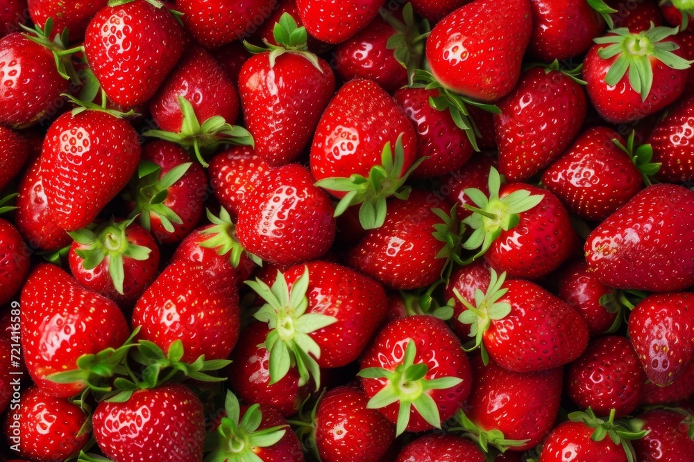 Background of fresh strawberries Background of fresh strawberries