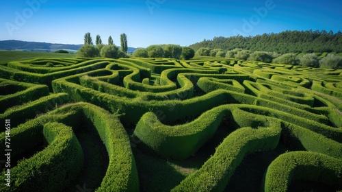 The Enchanting Labyrinthine Hedge Maze: A Masterpiece of Precision and Intrigue