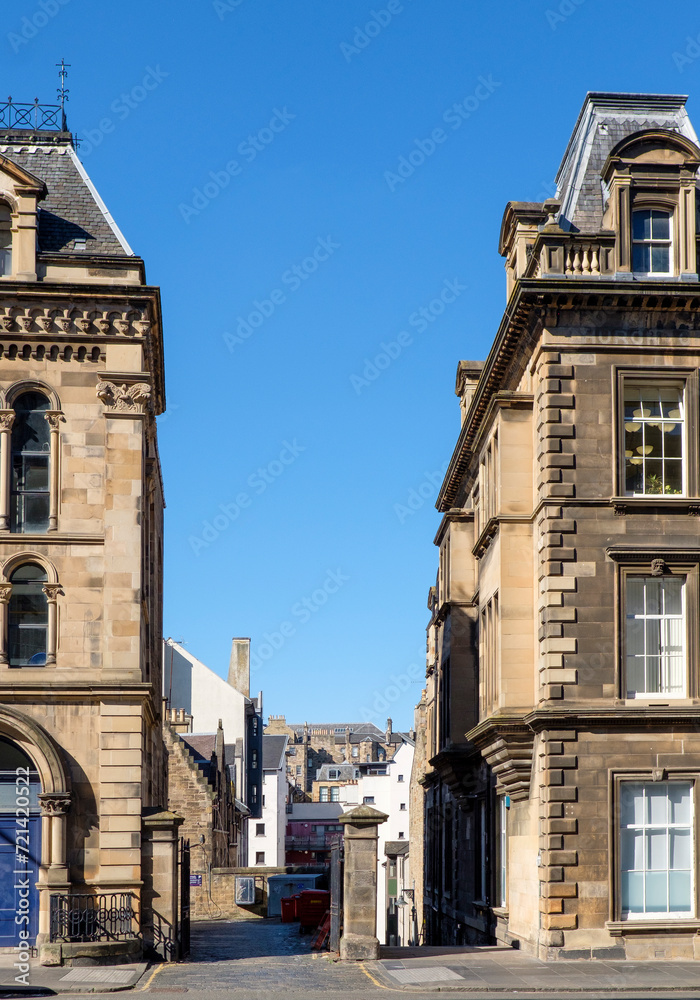 Stone Buildings in Old Town, Edinburgh, Scotland