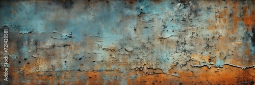 Texture of an old, scratched and rusty grunge concrete and metal structure