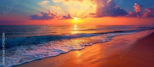 Mesmerizing Dawn: A Captivating Beach View with Exquisite Beauty