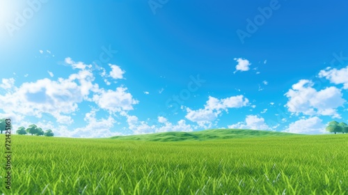 Embrace nature s beauty  Our image captures the essence of spring or summer-a grass field bathed in sunlight