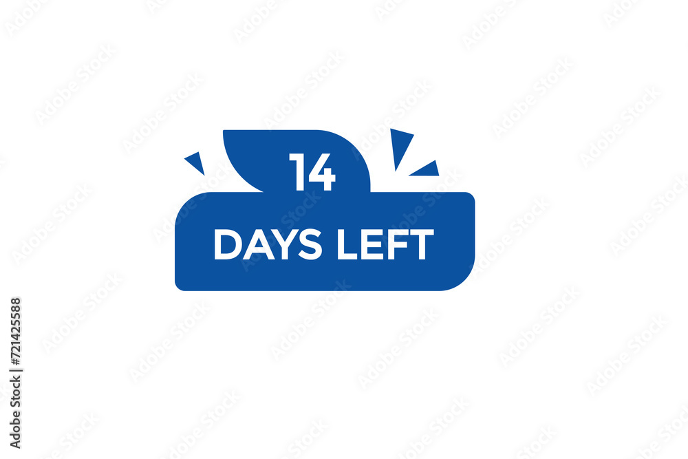 14 days left countdown to go one time, background template,14 days left, countdown sticker left banner business,sale, label button, 14 days left countdown to go one time, background template,14 days left, countdown sticker left banner business,sale, label button,