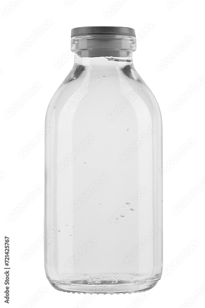 Full bottle of saline. Isolated on white background Full bottle of saline. Isolated on white background