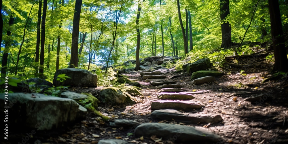 Wild nature outdoor travel trip adventure explore background with forest walk path way with many trees Wild nature outdoor travel trip adventure explore background with forest walk path way with many trees