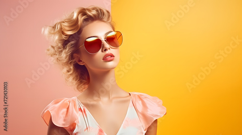 girl in summer high fashion portrait