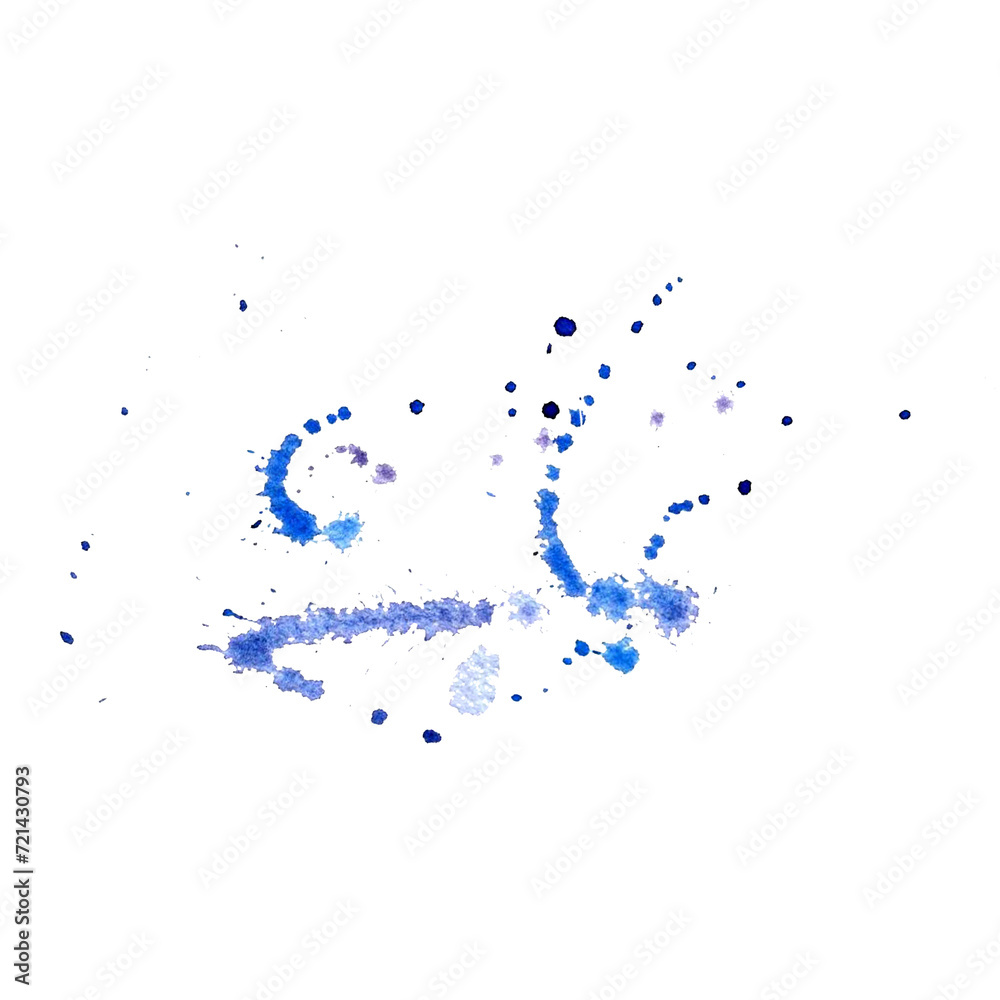 Watercolor abstract blue purple splashes, spatter . Isolated hand drawn illustration pastel splashes, blob of ink paint. Template for backdrop, card, packaging, textile and sticker, sales advertising Watercolor abstract blue purple splashes, spatter . Isolated hand drawn illustration pastel splashes, blob of ink paint. Template for backdrop, card, packaging, textile and sticker, sales advertising