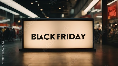 Black Friday sign in the night