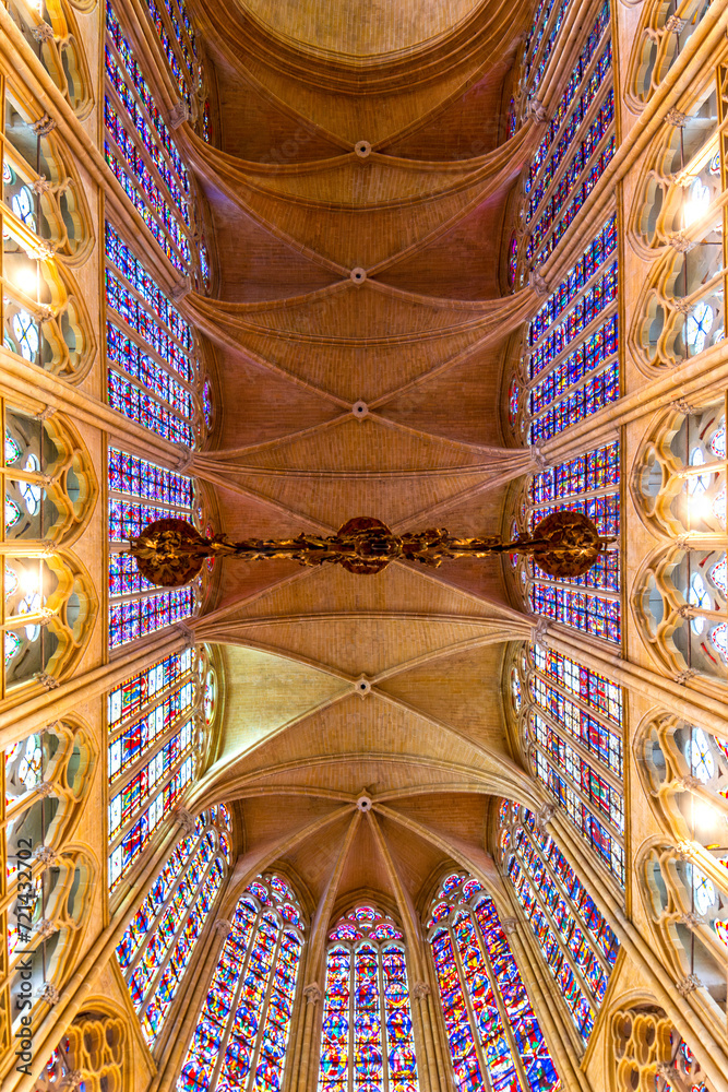 Tours Cathedral, Indre-et-Loire, France - gothic style Tours Cathedral, Indre-et-Loire, France - gothic style
