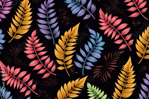 abstract colorful leaves background