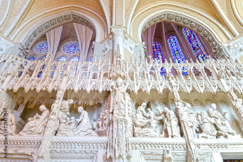 Cathedral of Our Lady of Chartres; France - gothic style landmark photo